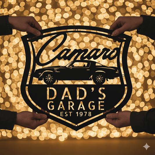 1978 Camaro Z28 Metal Sign – Personalized Dad’s Garage Wall Art