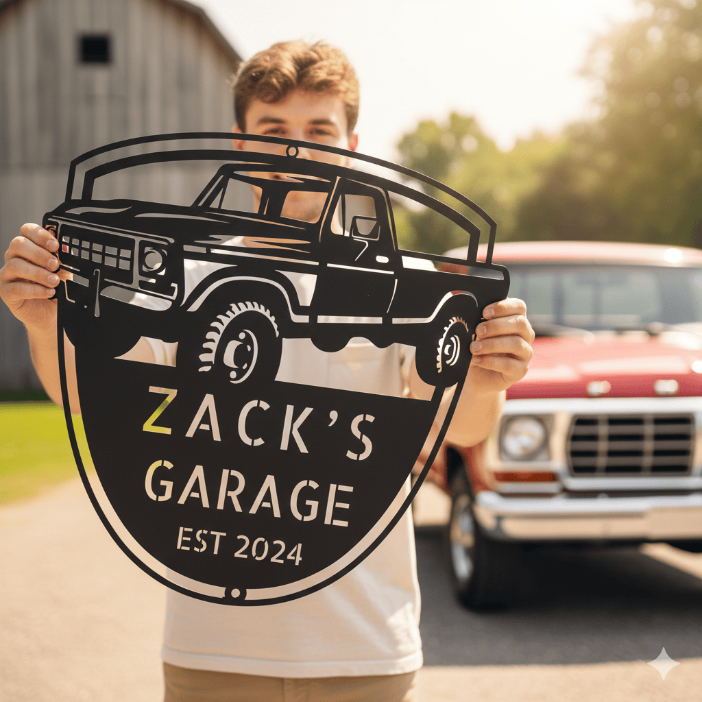 Black / 12 1978 Ford F-250 Garage Sign