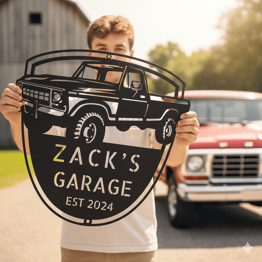 Black / 12 1978 Ford F-250 Garage Sign