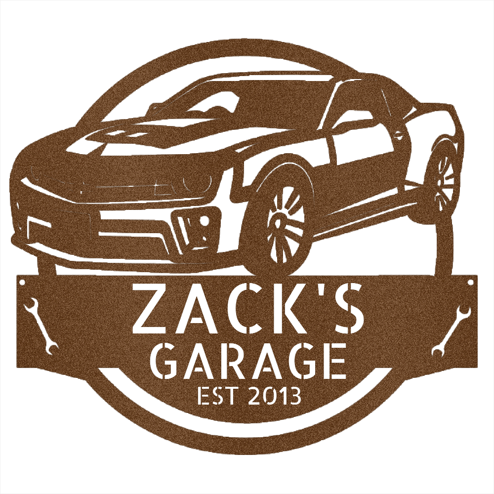 Copper / 12 2013 Camaro Garage Sign