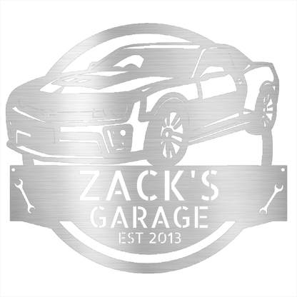 Silver / 12 2013 Camaro Garage Sign
