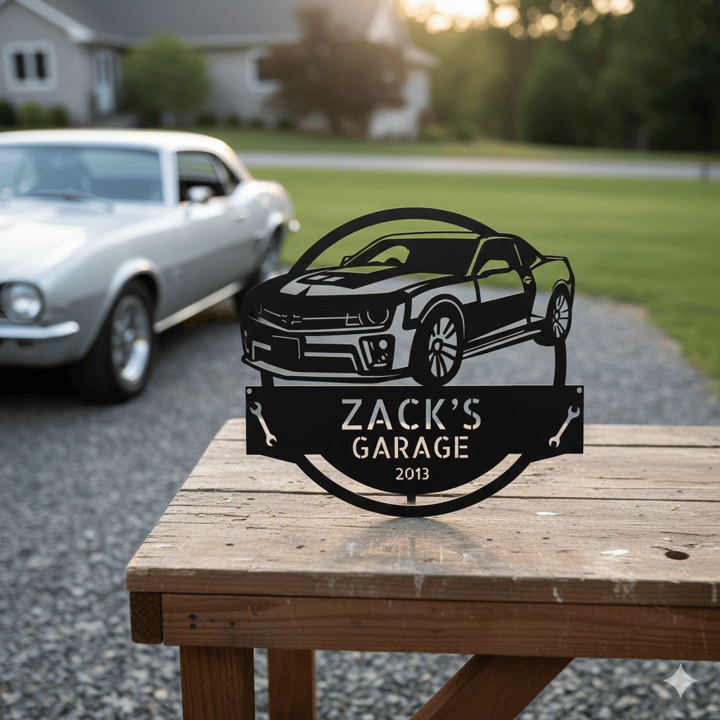 2013 Camaro Garage Sign