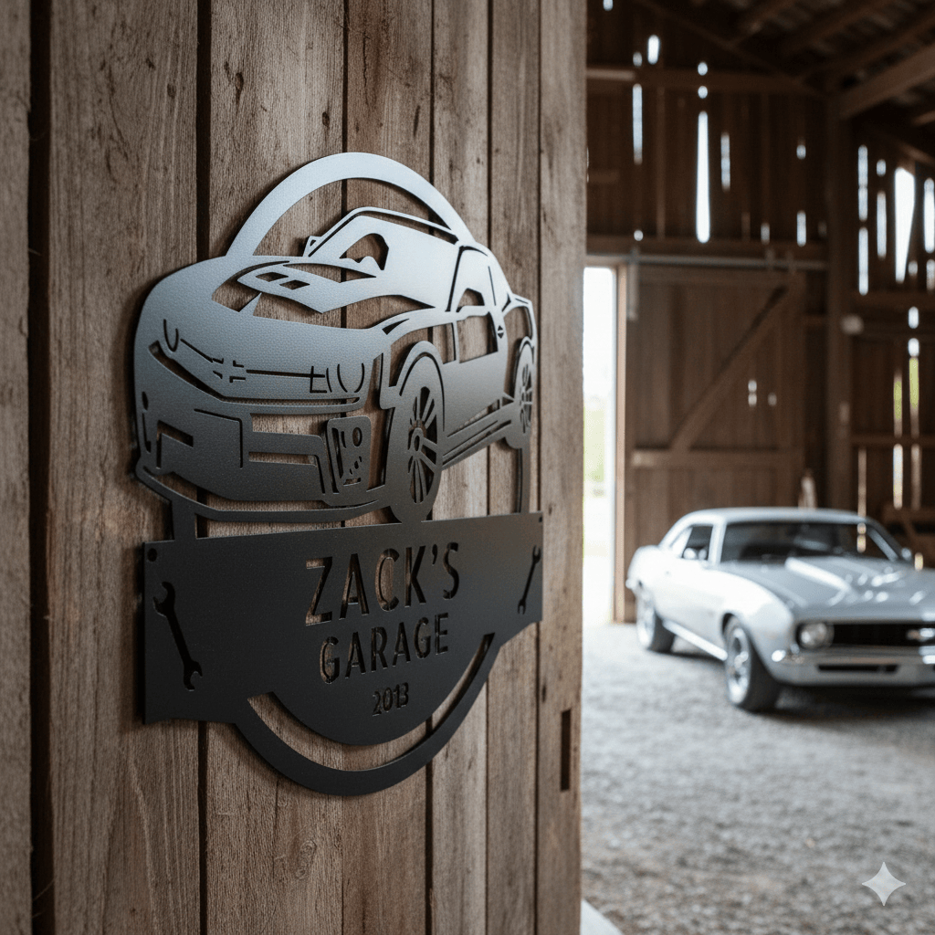 2013 Camaro Garage Sign