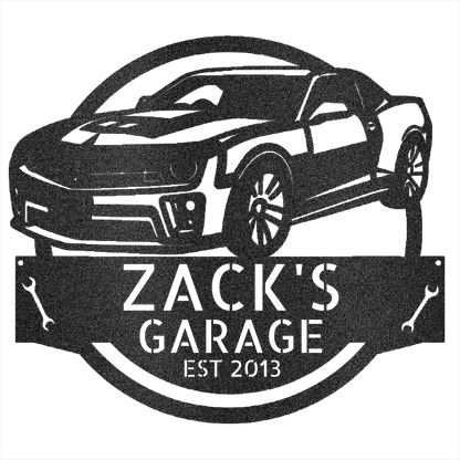 2013 Camaro Garage Sign
