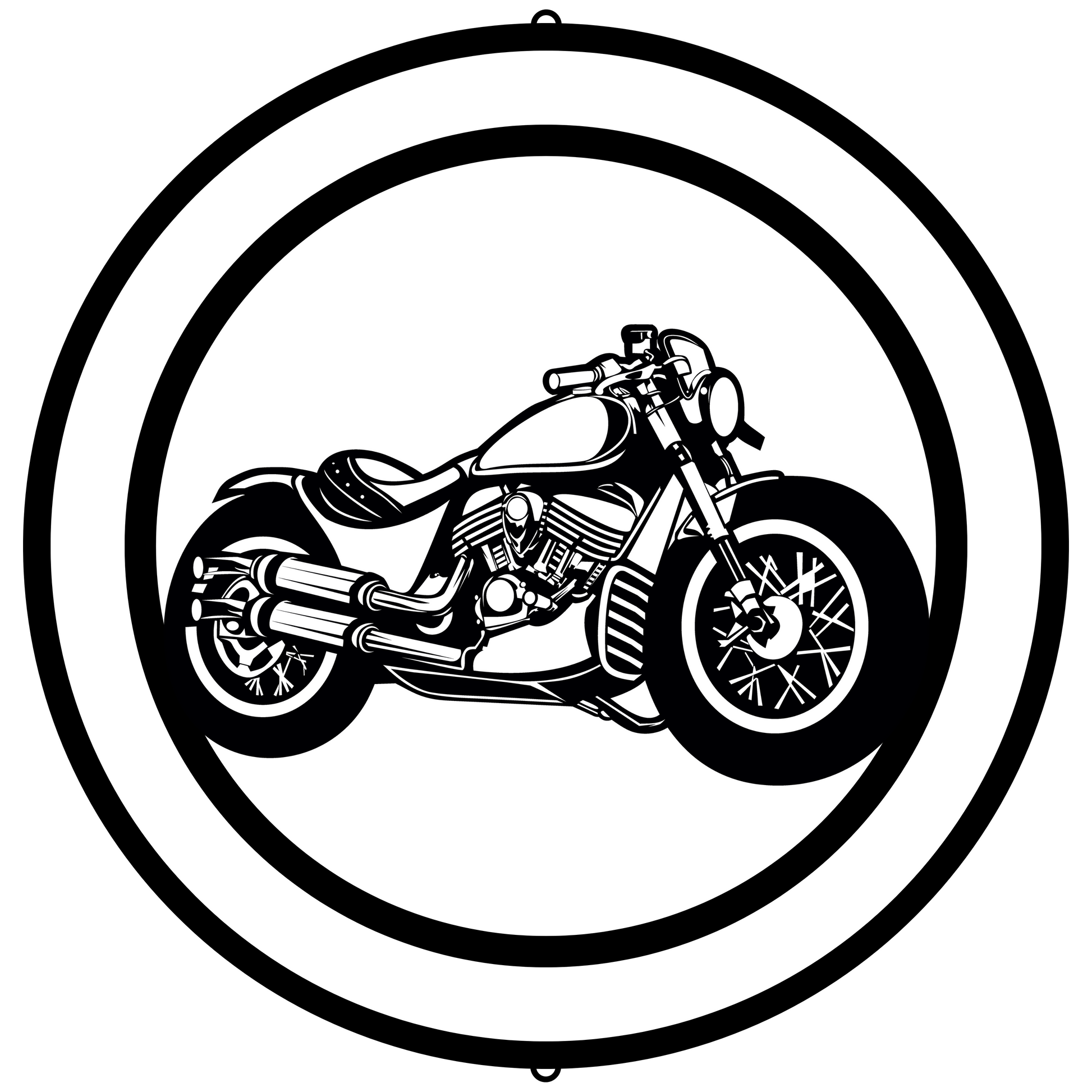 a black and white drawing of a motorcycle