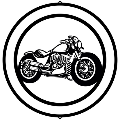 a black and white drawing of a motorcycle