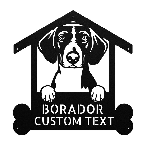 Personalized BORADOR DOG SIGN dog house sign.