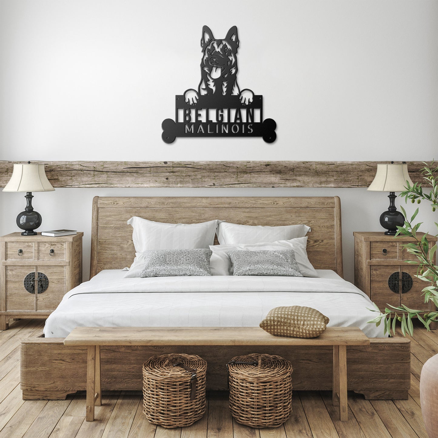 Belgian Malinois Custom Dog Sign, Personalized Dog Address Sign, Animal Wall Art, Unique Home Decor, Animal Lover Gift