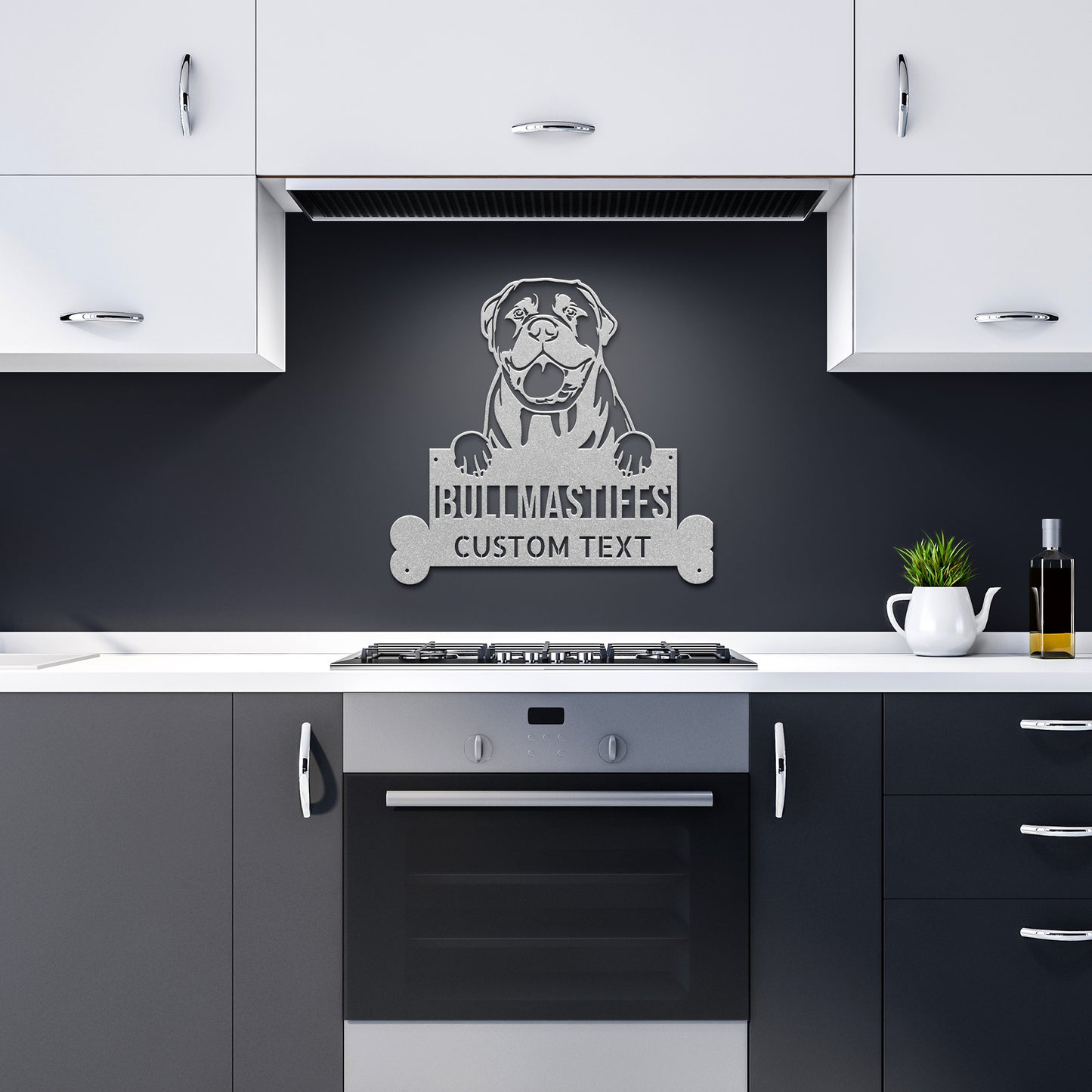 Customize your home decor with a custom Bullmastiff Steel Monogram Sign, Personalized Dog Wall Art Home Decor. This Custom Bullmastiff Steel Monogram Sign, Personalized Dog Wall Art Home Decor is the perfect addition to any bullmast owner's wall art collection.