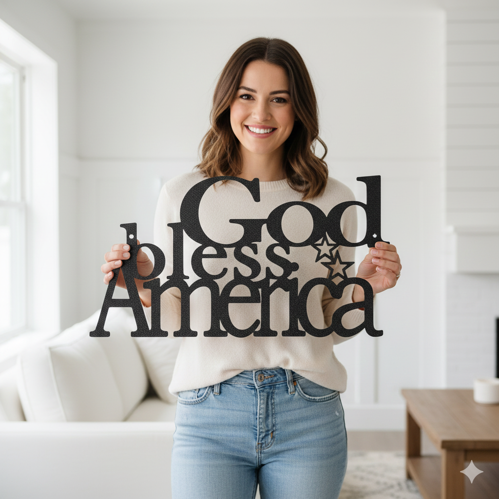 Personalized Growling Bear Metal Sign