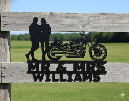 Wall Art Mr&Mrs Harley-Davidson couple SET 11