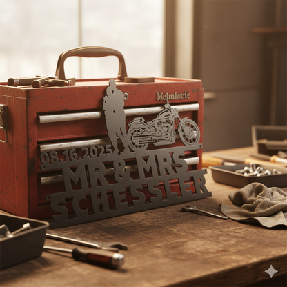 Harley Davidson Wall Sign Biker Home Décor Wedding Gift for Biker