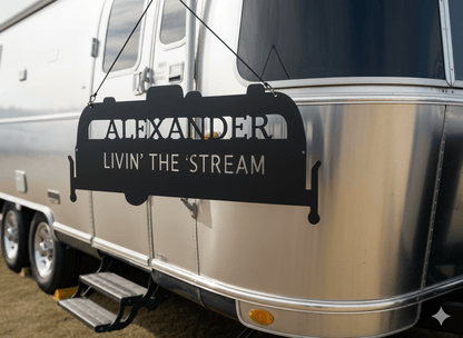 Custom Airstream Monogram - Steel Sign