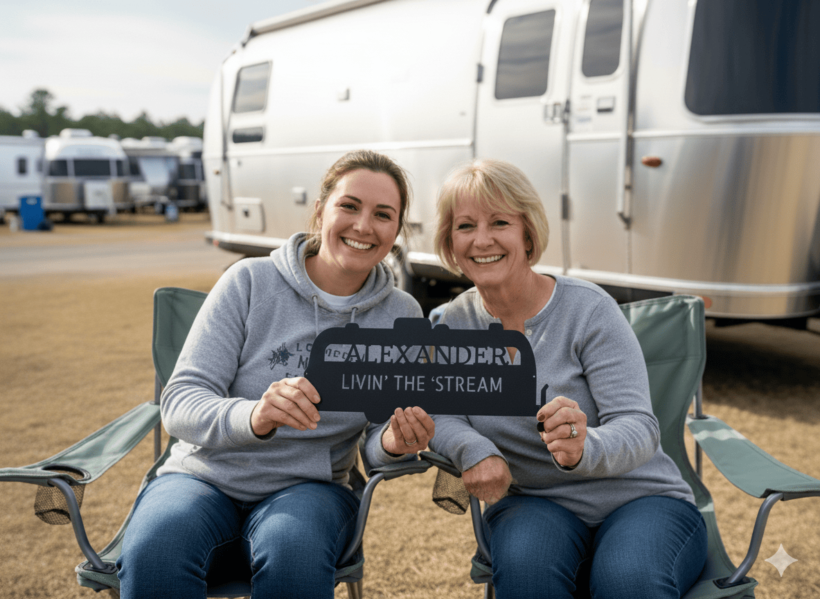 Custom Airstream Monogram - Steel Sign