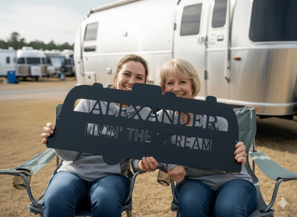 Custom Airstream Monogram - Steel Sign
