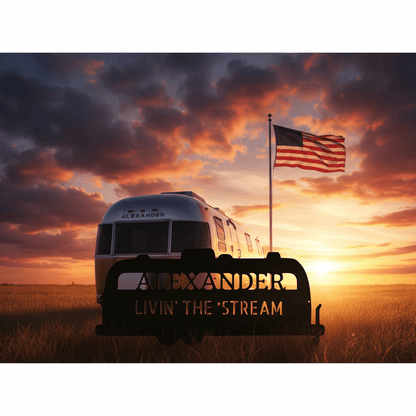 Custom Airstream Monogram - Steel Sign