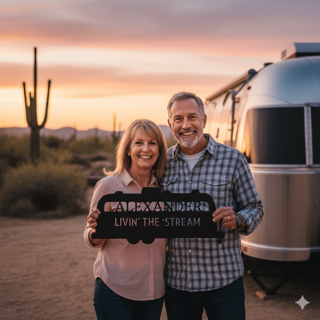 Custom Airstream Monogram - Steel Sign