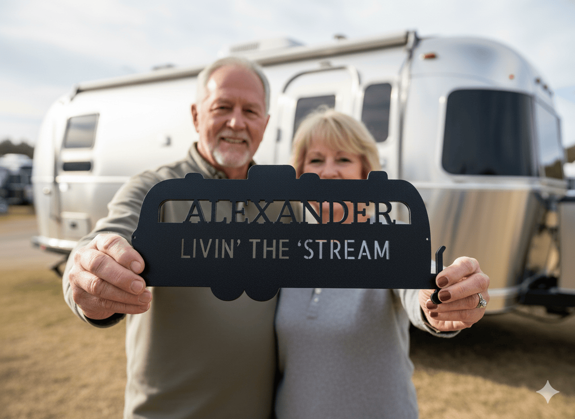 Custom Airstream Monogram - Steel Sign
