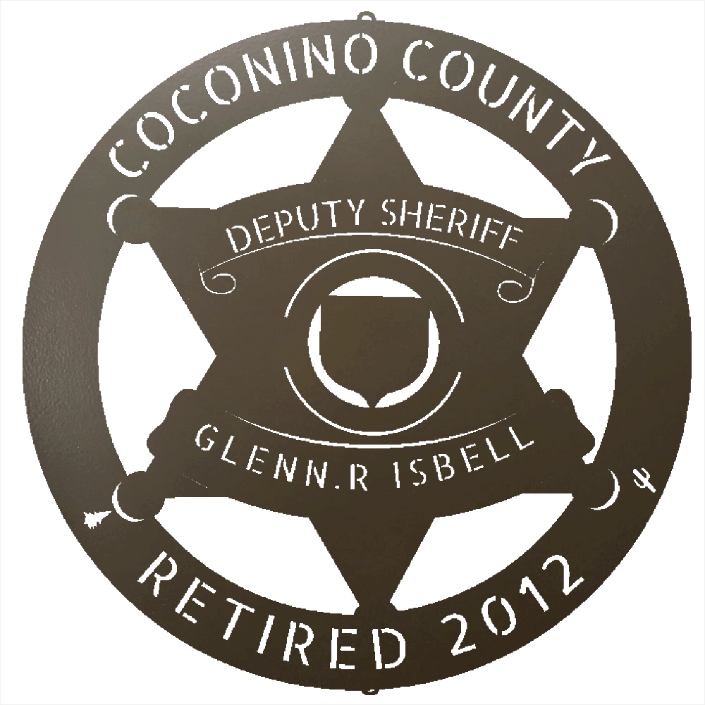 Stone / 12 Custom  COCONINO COUNTY SHERIFF Steel Wall Decor