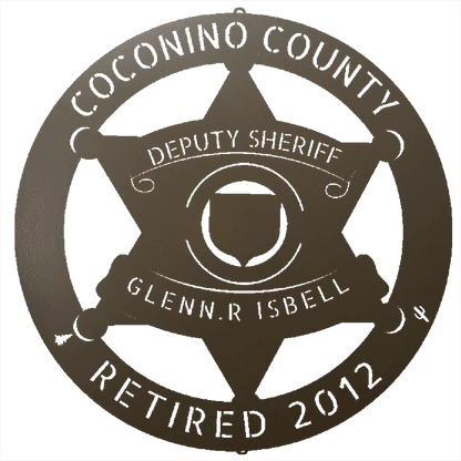 Stone / 12 Custom  COCONINO COUNTY SHERIFF Steel Wall Decor