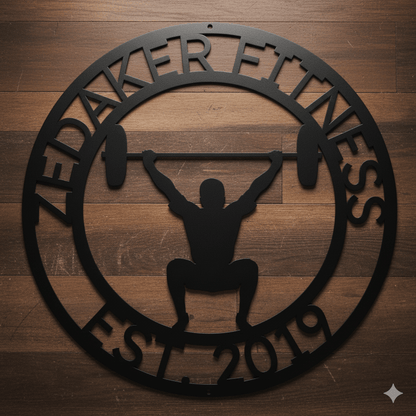 Custom Crossfit Sign Monogram