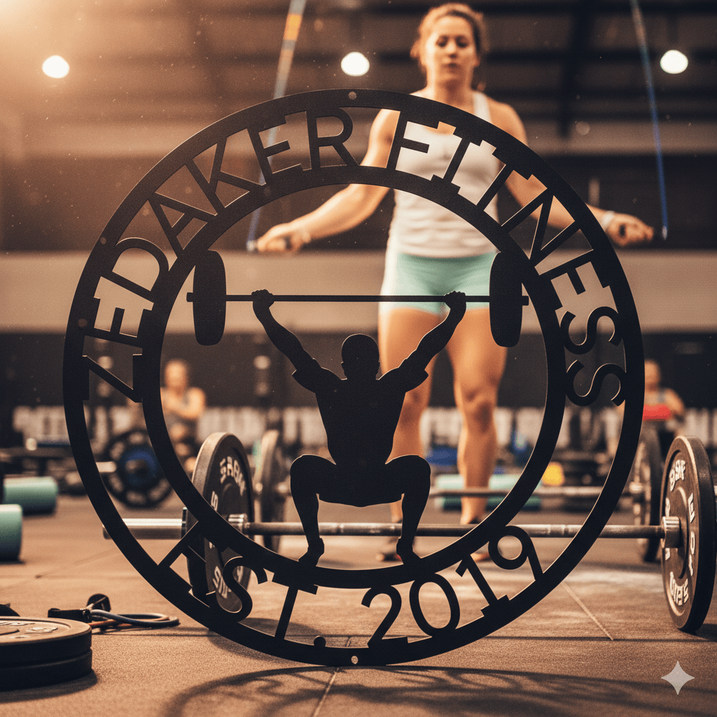 Custom Crossfit Sign Monogram