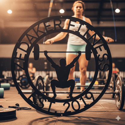 Custom Crossfit Sign Monogram