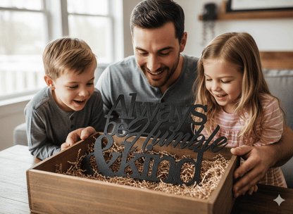 Custom Inspirational Metal Wall Art: Always Be Humble & Kind - Rustic Home Decor