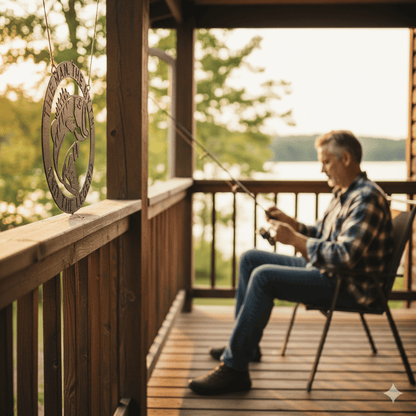 Custom Personalized Bass Fish Metal Sign – Custom Fisherman Gift & Lake House Decor