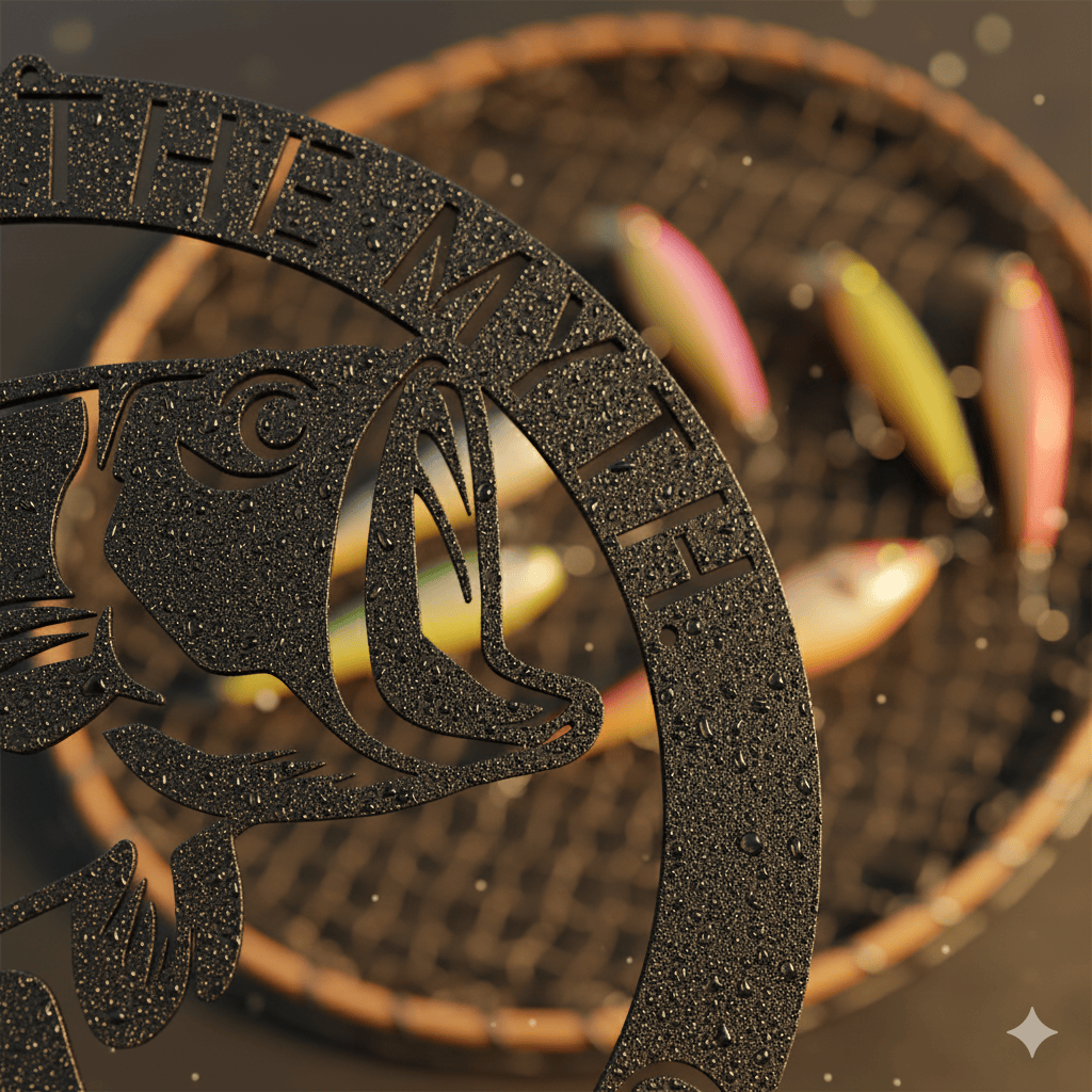 Custom Personalized Bass Fish Metal Sign – Custom Fisherman Gift & Lake House Decor