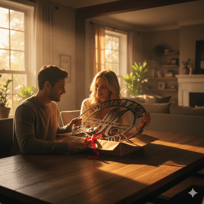 Custom Personalized Family Name Metal Sign – Custom Monogram & Established Date