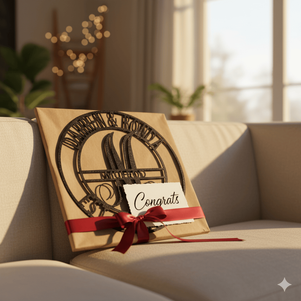 Custom Personalized Family Name Metal Sign – Custom Monogram & Established Date