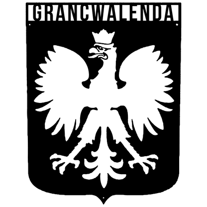 Custom Polish Eagle Metal Sign – Personalized Polish Family Name Decor, Custom Heritage Wall Art