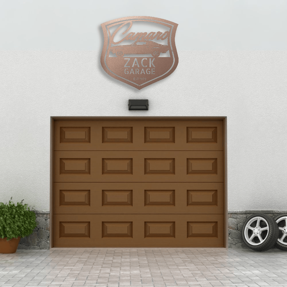 Rose / 12 Personalized 1970 Camaro Classic Car Metal Wall Art