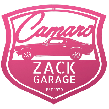 Personalized 1970 Camaro Classic Car Metal Wall Art
