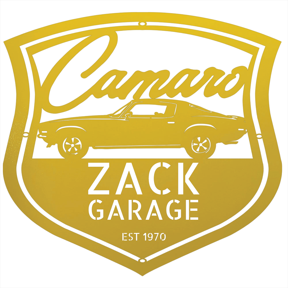 Personalized 1970 Camaro Classic Car Metal Wall Art