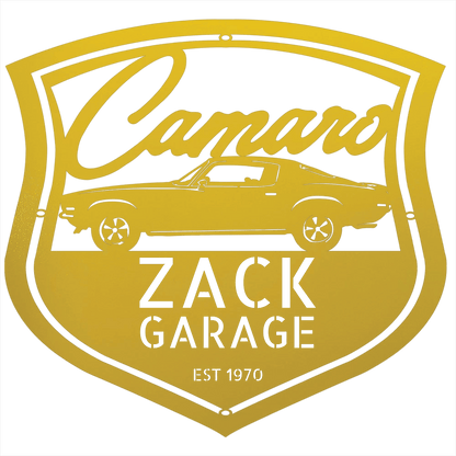 Personalized 1970 Camaro Classic Car Metal Wall Art