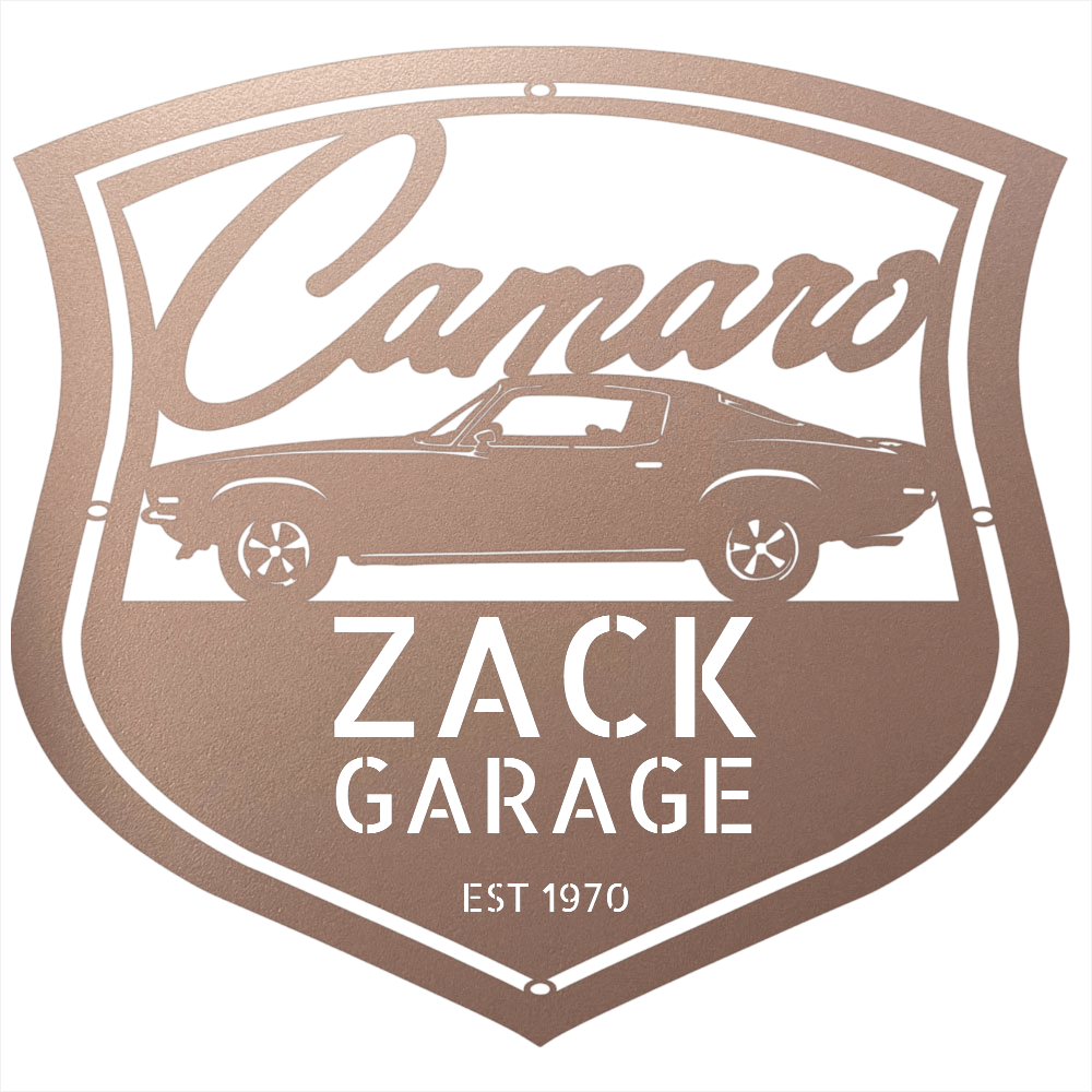 Personalized 1970 Camaro Classic Car Metal Wall Art