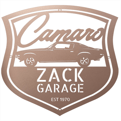 Personalized 1970 Camaro Classic Car Metal Wall Art