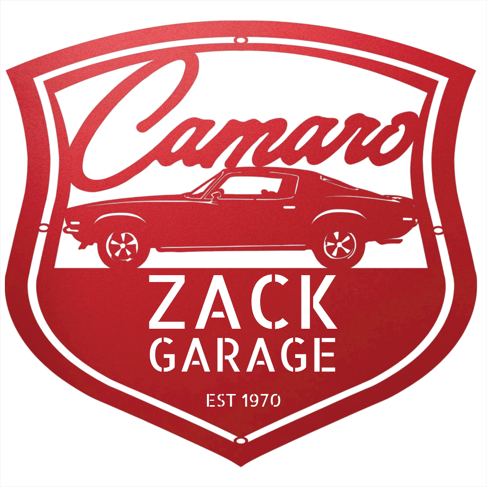 Personalized 1970 Camaro Classic Car Metal Wall Art