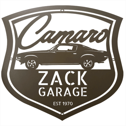 Personalized 1970 Camaro Classic Car Metal Wall Art