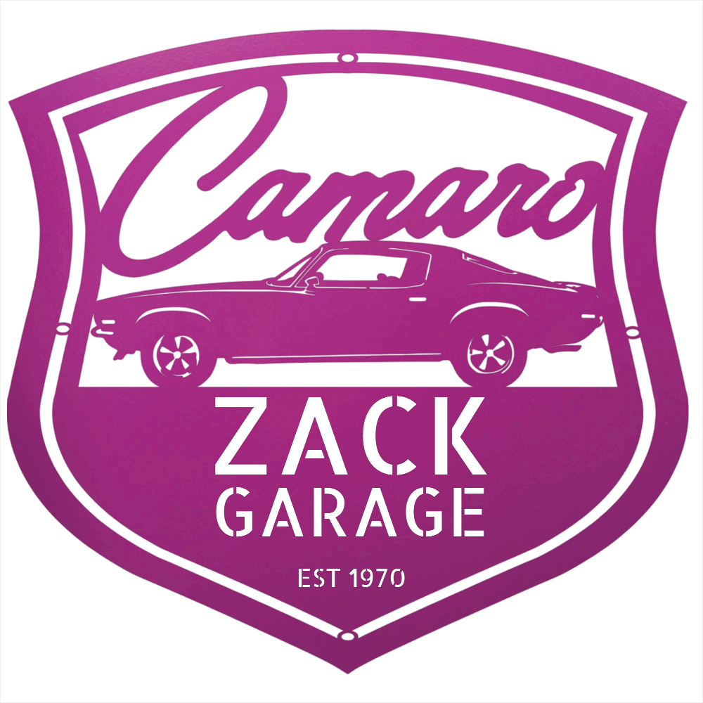Personalized 1970 Camaro Classic Car Metal Wall Art