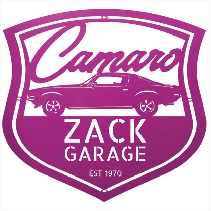 Personalized 1970 Camaro Classic Car Metal Wall Art