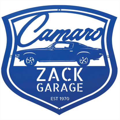 Personalized 1970 Camaro Classic Car Metal Wall Art