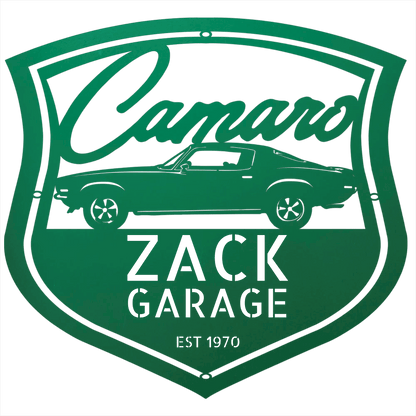 Personalized 1970 Camaro Classic Car Metal Wall Art