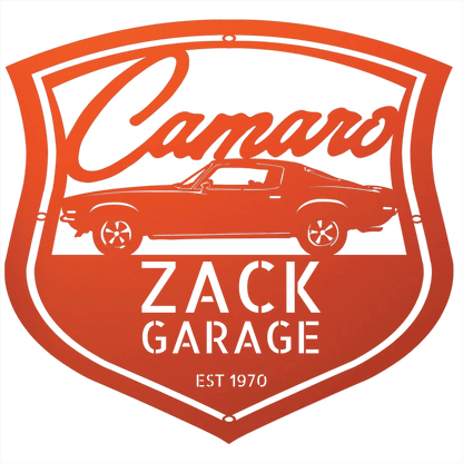 Personalized 1970 Camaro Classic Car Metal Wall Art