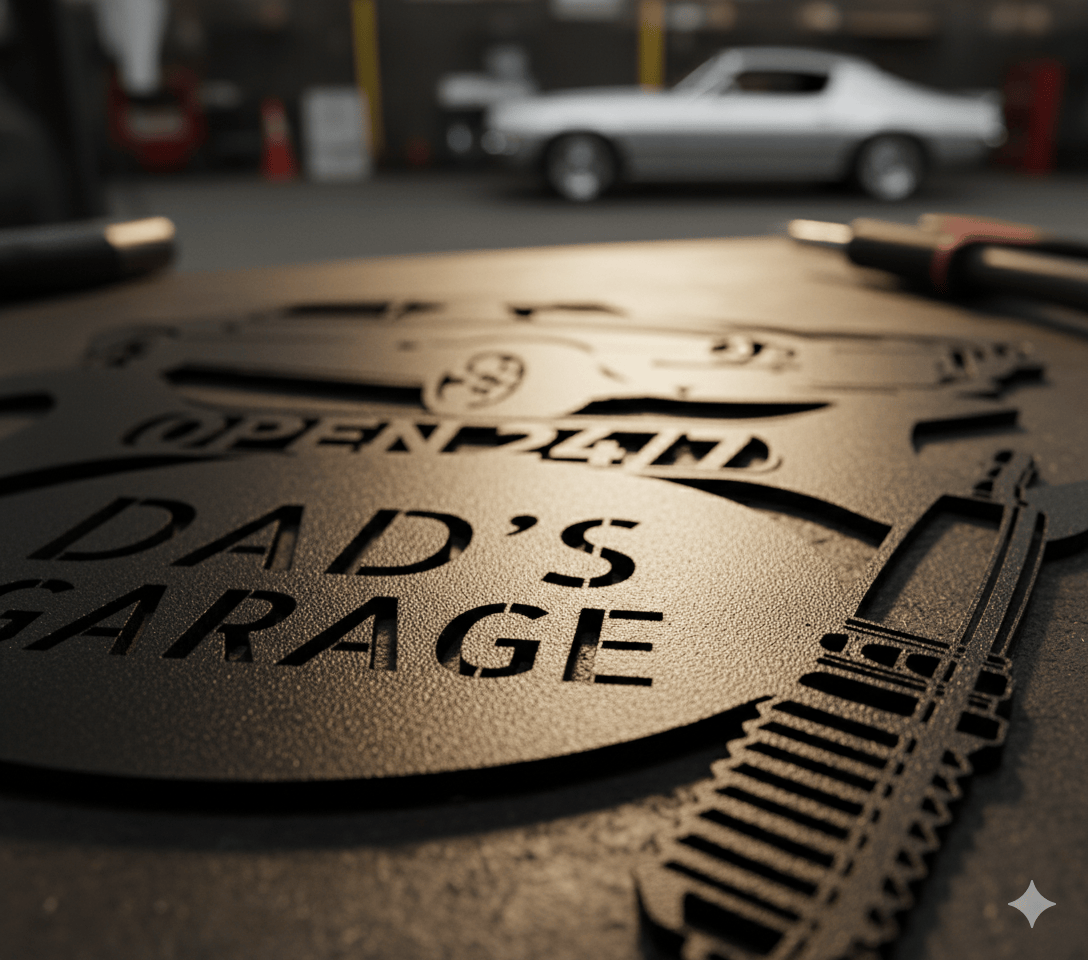 Personalized 1970 Camaro Garage Sign – Custom Metal Wall Art for Dad