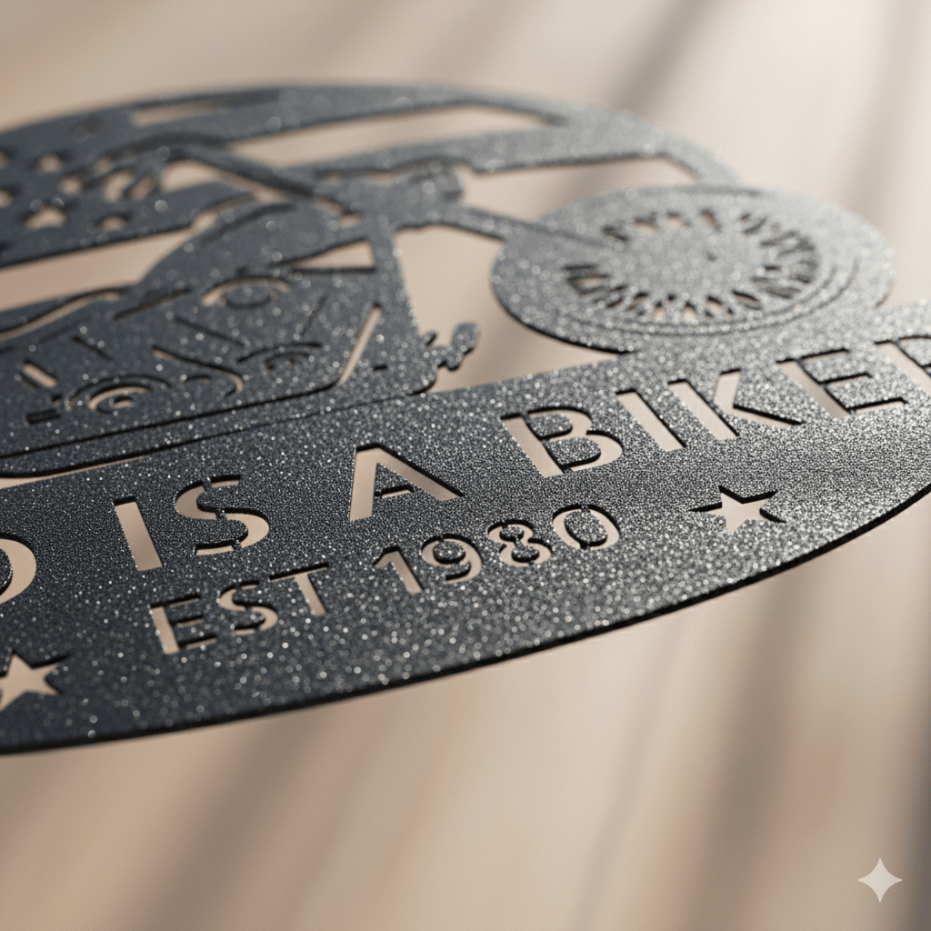 Personalized Biker Dad Metal Sign – Custom Motorcycle Garage Wall Art