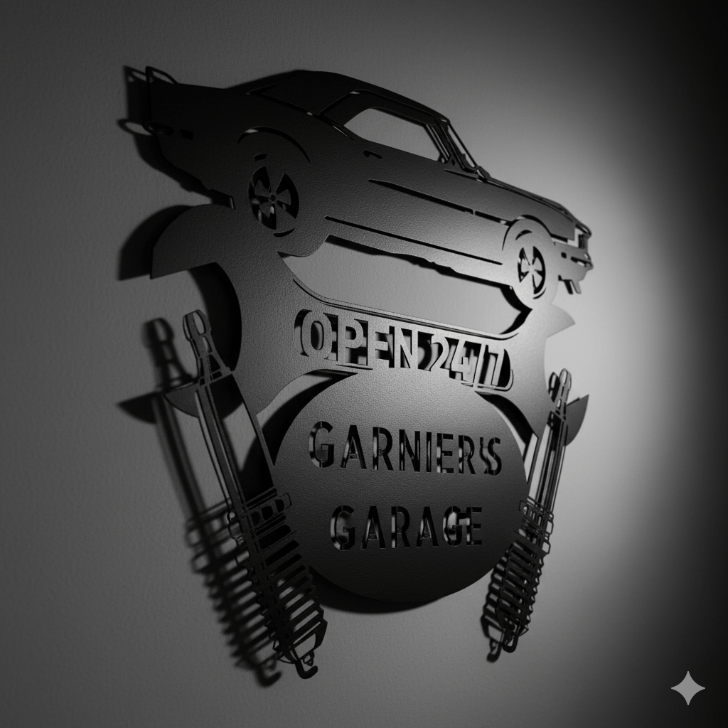 Personalized Camaro 1967 Garage Sign | Custom Car Metal Wall Art – Classic Muscle Car Gift for Dad or Garage Owners