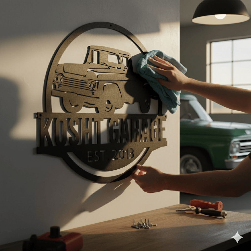 Personalized Ford F-100 1957–1960 Garage Sign – Custom Metal Wall Art